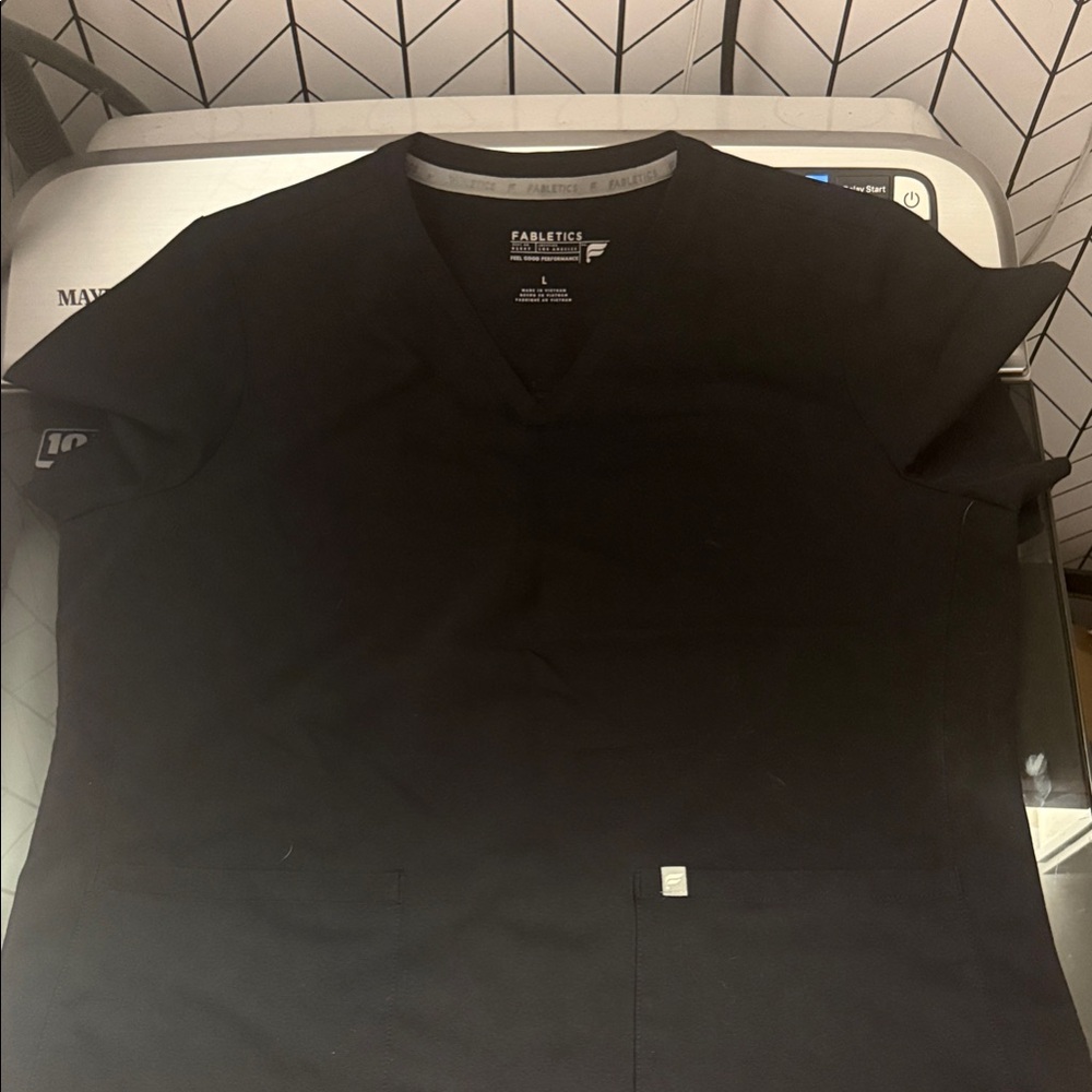 Fabletics Black Scrub top